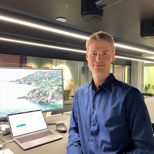 Adrian jobbet for et av selskapene vi investerer i. Foto: Trifid